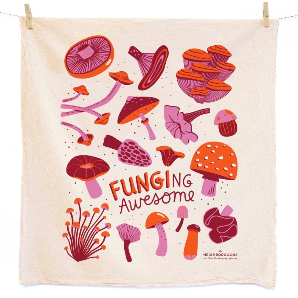 NWOT The Neighborgoods Mushroom Dish Towel